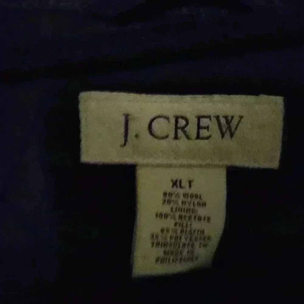 Coat JCrew 80% wood 20% nylon